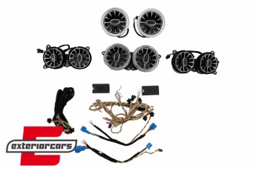 AC ventilacijske rešetke SET prednje i stražnje strane 64 boje / Mercedes S-klasa W222 (2013-2020), ACVW222