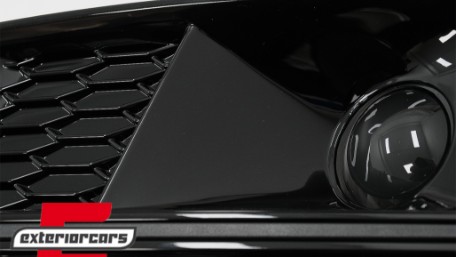 Bočne mrežice ACC poklopci RS4 dizajn (piano crna) / Audi A4 B9 S-Line limuzina karavan (2016-2019), SGAUA4B9SB