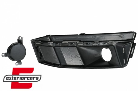 Bočne mrežice ACC poklopci RS4 dizajn (piano crna/srebrna) / Audi A4 B9 S-Line limuzina karavan (2016-2019), SGAUA4B9SS