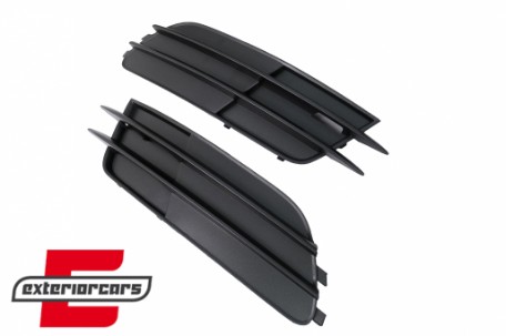 Bočne mrežice bez ACC (mat crna) / Audi A6 C7 4G (2012-2015), 40982SET