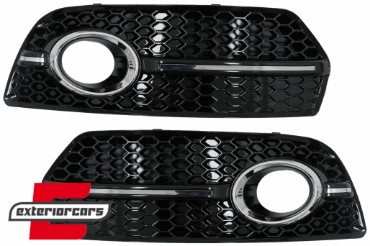 Bočne mrežice RS dizajn (crna/chrome) / Audi Q5 SUV 8R (2008-2011), 40980SET