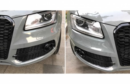 Bočne mrežice RS dizajn (piano crna) / Audi Q5 SUV 8R Facelift (2012-2016), SGAUQ58RB