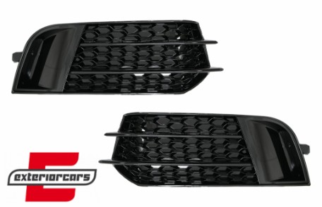 Bočne mrežice RS1 dizajn (piano crna) / Audi A1 8X (2010-2015), SGAUA18XRSB