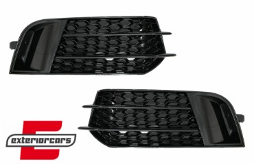 Bočne mrežice RS1 dizajn (piano crna) / Audi A1 8X (2010-2015), SGAUA18XRSB