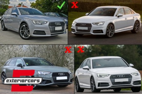 Bočne mrežice RS4 dizajn / Audi A4 B9 limuzina karavan (2016-2019), SGAUA4B9NCWO