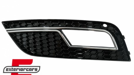Bočne mrežice RS4 dizajn (crna/chrome) / Audi A4 B8 Facelift (2012-2015), SGAUA4B8FRS4C