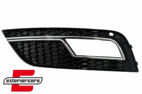 Bočne mrežice RS4 dizajn (crna/chrome) / Audi A4 B8 Facelift (2012-2015), SGAUA4B8FRS4C