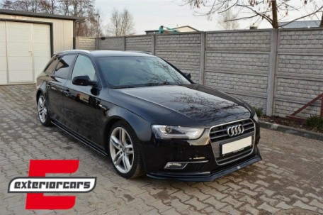 Bočne mrežice RS4 dizajn (crna/chrome) / Audi A4 B8 Facelift (2012-2015), SGAUA4B8FRS4C