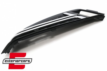 Bočne mrežice S-line dizajn (mat crna/chrome) / Audi A4 B9 limuzina karavan (2016-2019), SGAUA4B9SOEMB