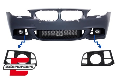Bočne mrežice za M paket branik LCI dizajn / BMW serije 5 F10 F11 (2010-2017), SGBMF10LCI
