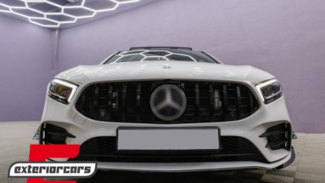 Bočni flapovi A35 AMG dizajn (piano crna) / Mercedes A-klasa W177 V177 (04.2018-12.2022), FFOBW177