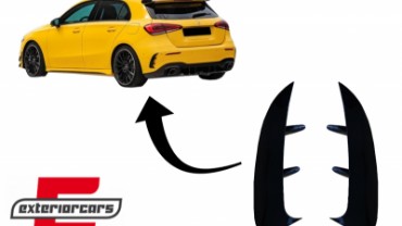 Bočni flapovi zadnjeg branika A35 AMG dizajn (piano crna) / Mercedes A-klasa W177 (04.2018-12.2022), GCP-1778001