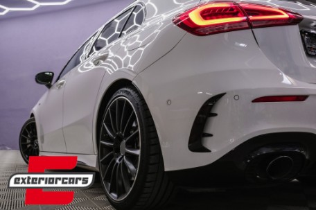 Bočni flapovi zadnjeg branika A35 AMG dizajn (piano crna) / Mercedes A-klasa W177 (04.2018-12.2022), GCP-1778001