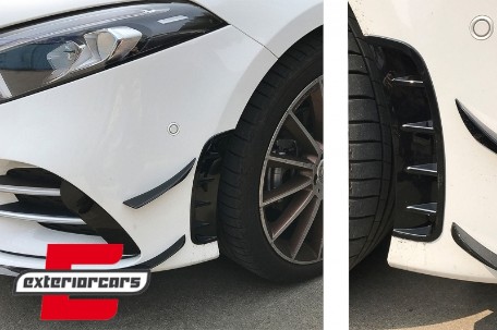 Bočni otvori na prednjem braniku (piano crna) / Mercedes A-klasa W177 Hatchback V177 limuzina (04.2018-12.2022), SVFBMBW177