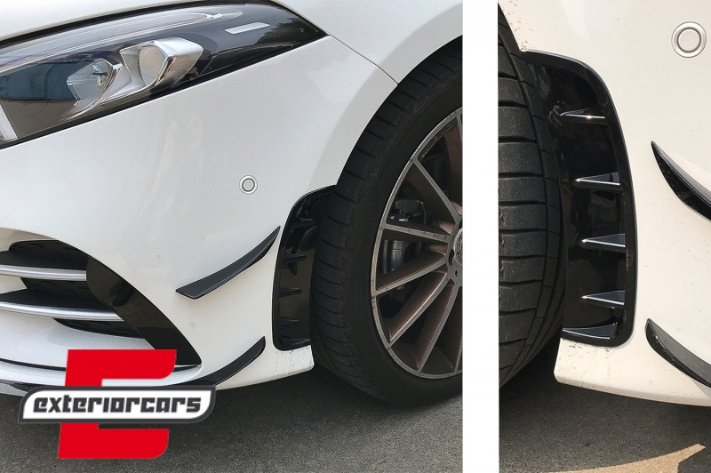 Bočni otvori na prednjem braniku (piano crna) / Mercedes A-klasa W177 Hatchback V177 limuzina (04.2018-12.2022), SVFBMBW177