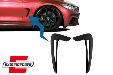 Bočni otvori za ventilaciju (piano crna) / BMW serije 4 F32 F33 F36 (2013-03.2019), LIBM05