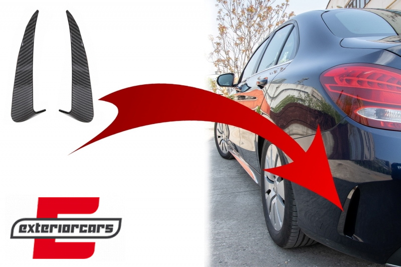 Bočni stražnji flapovi AMG dizajn (carbon) / Mercedes C-klasa W205 (2014-2020), RFOBW205CF