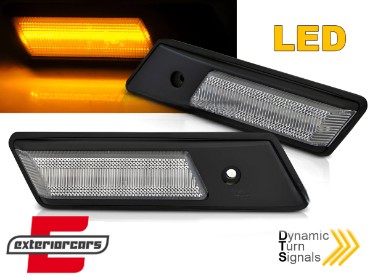 Bočni žmigavaci LED SEQ (chrome) / BMW serije 3 E36 (1990-1996) serije 5 E34 (1988-1995) serije 7 E32 (1986-1994), KBBM45