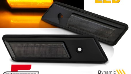 Bočni žmigavaci LED SEQ (smoke) / BMW serije 3 E36 (1990-1996) serije 5 E34 (1988-1995) serije 7 E32 (1986-1994), KBBM46