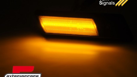 Bočni žmigavaci LED SEQ (smoke) / BMW serije 3 E36 (1990-1996) serije 5 E34 (1988-1995) serije 7 E32 (1986-1994), KBBM46