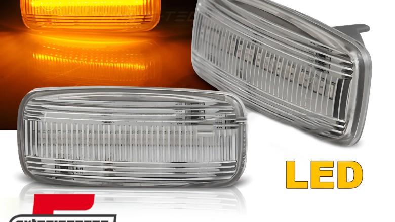 Bočni žmigavci LED (bijela) / Audi A3 8L (2000-2003) A4 B5 (1999-2001) A6 C5 (1997-2004) TT (1999-2006), KBAU10