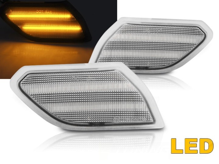 Bočni žmigavci LED (chrome) / Jeep Wrangler JL (2018-), KBCH03