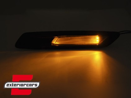 Bočni žmigavci LED (piano crna) / BMW serije 5 F10 F11 (2010-2014), KBBM22