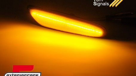 Bočni žmigavci LED SEQ (bijela) / BMW 1er E81 E82 E87 E88 (2004-2013) 3er E46 (2001-2005) E90 E91 E92 E93 (2004-2012) 5er E60 E61 (2003-2010), KBBM40