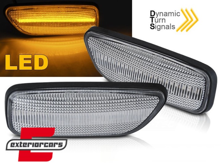 Bočni žmigavci LED SEQ (bijela) / Volvo S60 (2000-2010) S80 (1999-2007) V70 II (2000-2007) XC90 (2002-2006), KBVO04