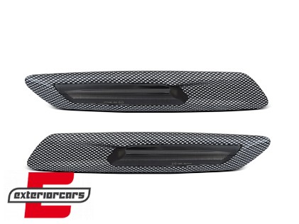 Bočni žmigavci LED SEQ (carbon look) / BMW serije 5 F10 F11 (2010-2014), KBBM56