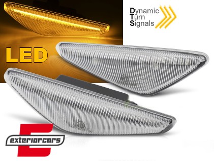 Bočni žmigavci LED SEQ (chrome) / BMW serije 3 E46 Coupe (2003-2006), KBBM61