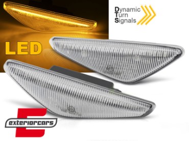 Bočni žmigavci LED SEQ (chrome) / BMW serije 3 E46 Coupe (2003-2006), KBBM61