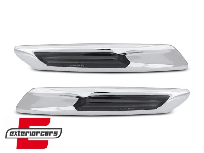 Bočni žmigavci LED SEQ (chrome/smoke) / BMW serije 5 F10 F11 (2010-2014), KBBM57