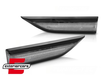 Bočni žmigavci LED SEQ (crna/kristal) / VW T6 (2015-2019), KBVW11
