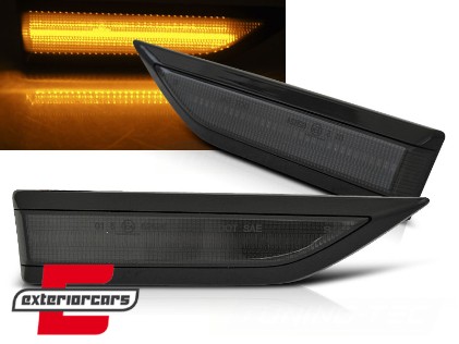 Bočni žmigavci LED SEQ (crna/smoke) / VW Caddy IV (2015-2020), KBVW24