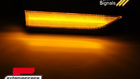 Bočni žmigavci LED SEQ (crna/smoke) / VW Caddy IV (2015-2020), KBVW24