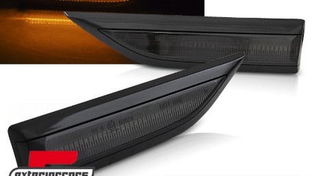 Bočni žmigavci LED SEQ (crna/smoke) / VW T6 (2015-2019), KBVW12