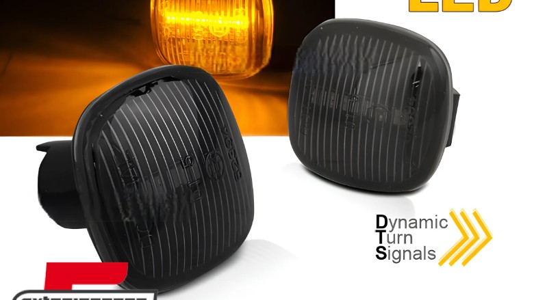 Bočni žmigavci LED SEQ (smoke) / AUDI A3 (1996-2000) A4 (1994-1998) ŠKODA FABIA (2000-2004) OCTAVIA (1997-2004), KBAU27