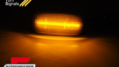Bočni žmigavci LED SEQ (smoke) / AUDI A3 (2003-2012) A4 S4 RS4 (2001-2008) A6 (2004-2011), KBAU24