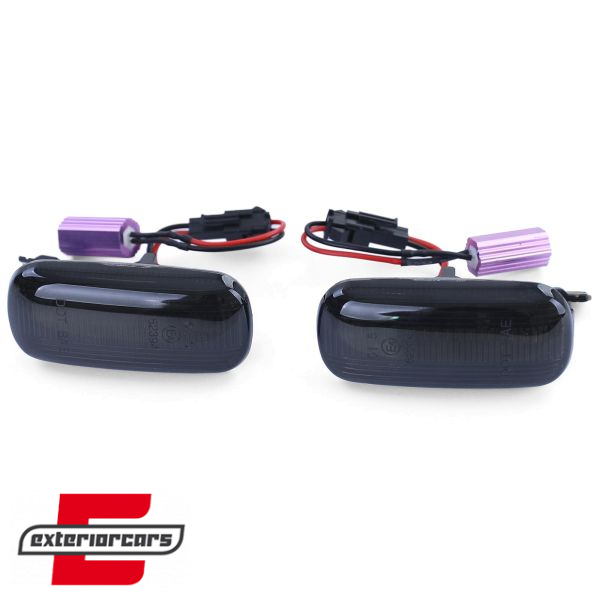 Bočni žmigavci LED SEQ (smoke) / AUDI A3 (2003-2012) A4 S4 RS4 (2001-2008) A6 (2004-2011), KBAU24