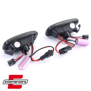 Bočni žmigavci LED SEQ (smoke) / AUDI A3 (2003-2012) A4 S4 RS4 (2001-2008) A6 (2004-2011), KBAU24