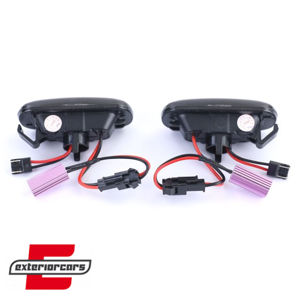 Bočni žmigavci LED SEQ (smoke) / AUDI A3 (2003-2012) A4 S4 RS4 (2001-2008) A6 (2004-2011), KBAU24