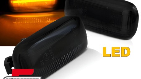 Bočni žmigavci LED (smoke) / AUDI A3 (2003-2012) A4 S4 RS4 (2001-2008) A6 (2004-2011), KBAU13