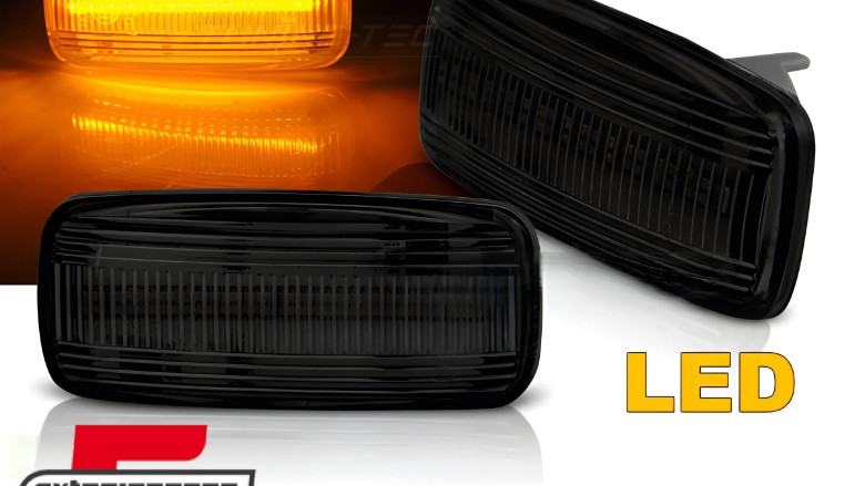 Bočni žmigavci LED (smoke) / Audi A3 8L (2000-2003) A4 B5 (1999-2001) A6 C5 (1997-2004) TT (1999-2006), KBAU11