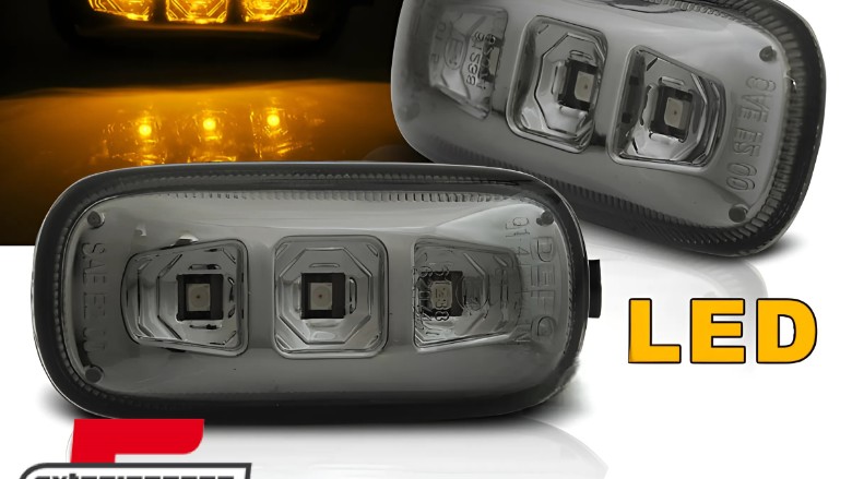 Bočni žmigavci LED (smoke) / AUDI A4 B6 B7 (2001-2008), KBAU09