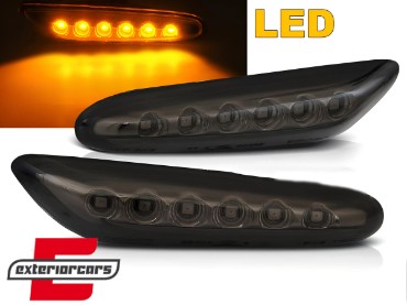 Bočni žmigavci LED (smoke) / BMW 1er E81 E82 E87 E88 (2004-2013) 3er E46 (2001-2005) E90 E91 E92 E93 (2004-2012) 5er E60 E61 (2003-2010), KBBM29