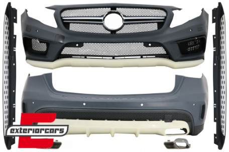 Bodykit & bočne stepenice GLA45 AMG dizajn / Mercedes GLA X156 (2014-2016), COCBMBX156AMGRB