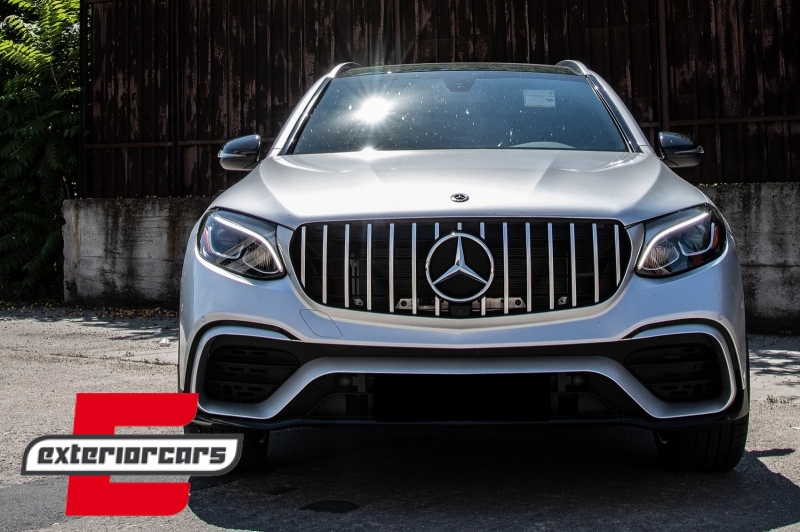 Bodykit GLC63 AMG dizajn & bočne stepenice / Mercedes GLC SUV X253 (2015-07.2019), COCBMBGLCX253AMGRR
