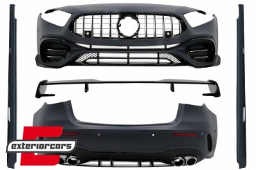 Bodykit & krovni spojler A45 AMG dizajn / Mercedes A-klasa W177 Hatchback (2018-12.2022), CBMBW177AMGH