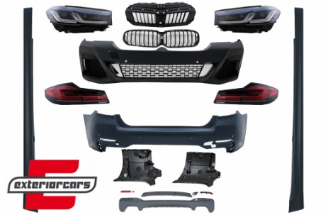 Bodykit M paket dizajn pretvorba u G30 LCI 2020 dizajn / BMW serije 5 G30 (2017-2019), CBBMG30MTFL